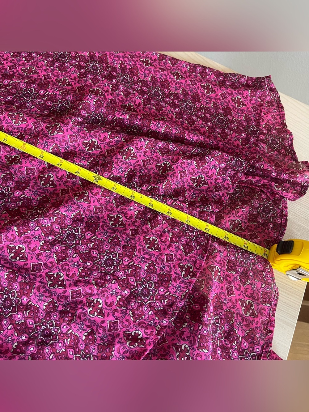 Hollister Strapless Sheer Floral Maxi Dress XS Maroon Party Gown Romantic Boho - Picture 5 of 7
